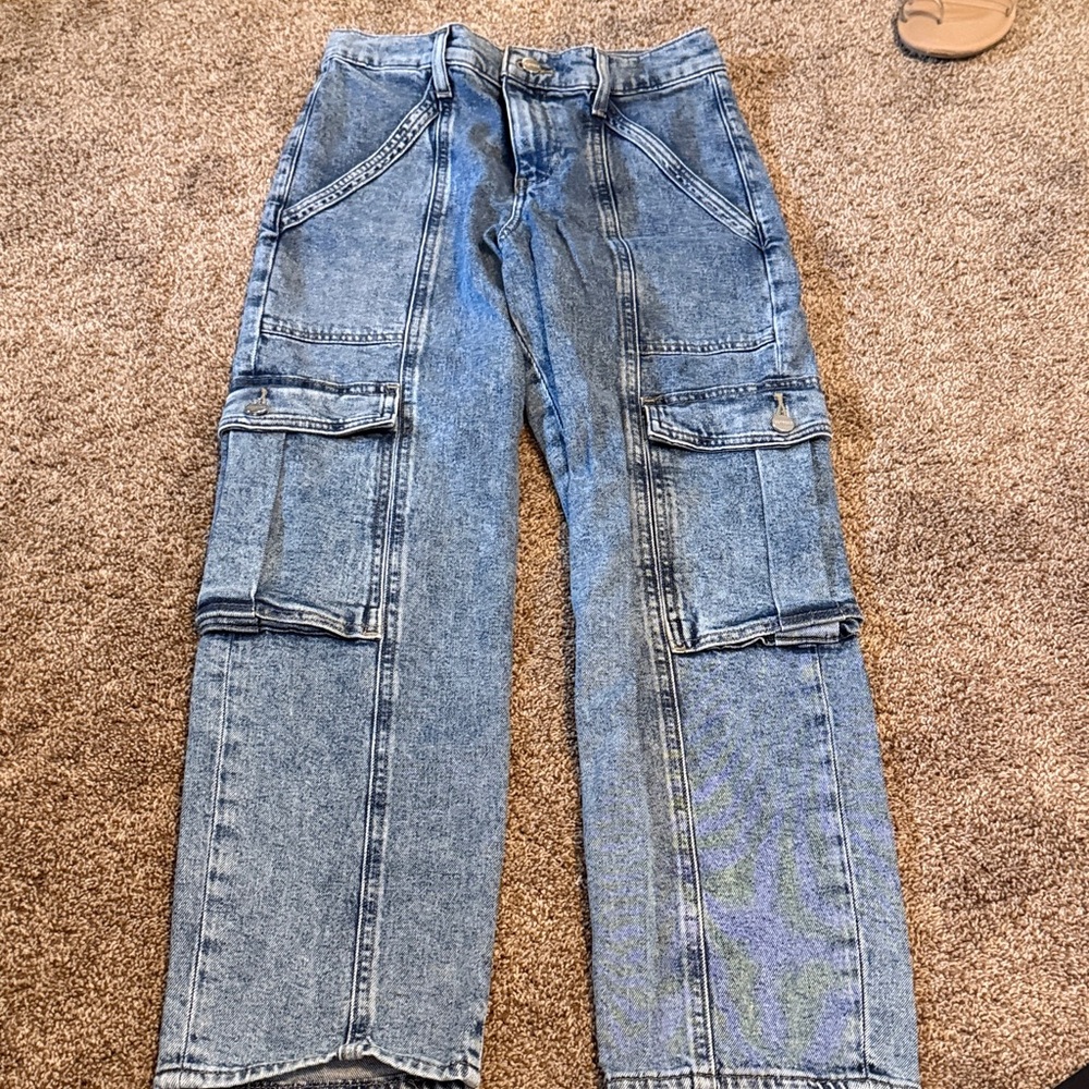 Express Denim Cargo Pants